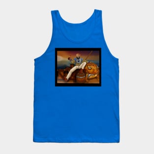 Orc Pirate and pet attack Toad Tank Top